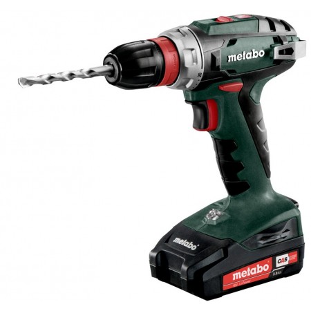 Metabo Шурпокрут-дриль BS 18 QUICK, акумуляторний, 2*18В, 2 