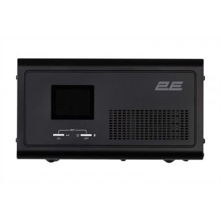 2E Інвертор HI600, 600W, 12V - 230V, LCD, AVR, 2xSchuko + DC