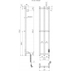 Hygge Family Рушникосушка електрична Slim, 1170х250х80мм, таймер-регулятор, сталь, білий матовий Hygge Family Рушникосушка електрична Slim, 1170х250х80мм, таймер-регулятор, сталь, білий матовий