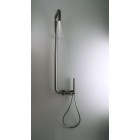 Deante Душова система Silia зі змішувачем для душу, душ - верхній душ, лійка, кріпл. - на стійці, титан