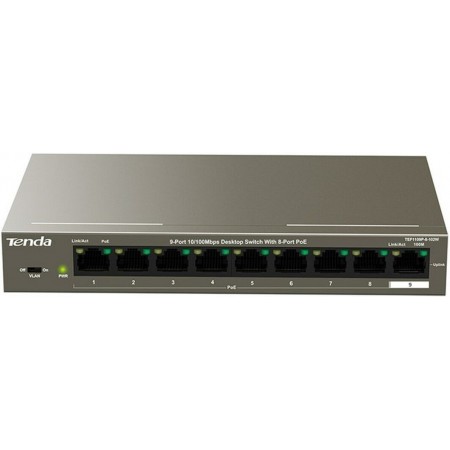 Tenda Комутатор TEF1109P-8-102W 8xFE PoE, 1xGE Uplink