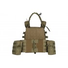 Плитоноска 2Е, Тип 1, з кишенями для бічного захисту і підсумками, Молле, зелена