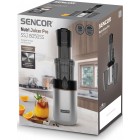 Sencor Соковитискач відцентрований 200Вт, жмих-0.6л, жолоб на ціле яблуко, пластик/метал, нерж. сталь-чорний