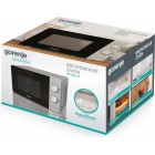 Мікрохвильова піч Gorenje, 20л, мех. керув., 800Вт, сріблястий