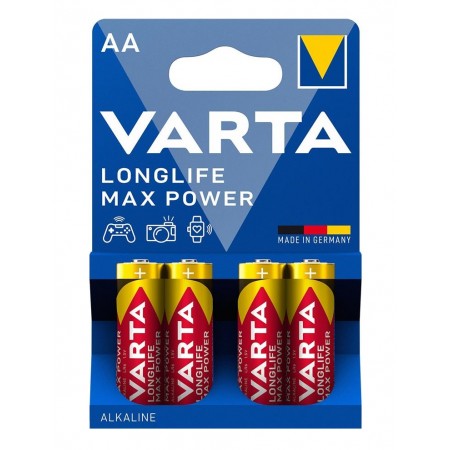 VARTA Батарейка LONGLIFE MAX POWER AA блістер, 4 шт.