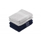 ARDESTO Набір рушників махрових Holiday 4 шт., 50х90см, 2 шт. - індиго, 2 шт. - сріблястий, 100% бавовна