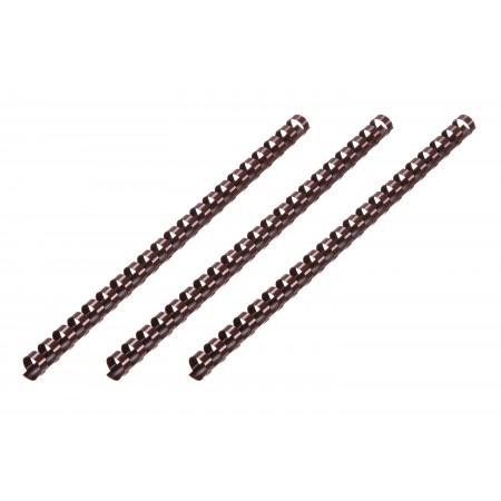 2E Пластикові пружини для біндера, 19мм, chocolate 100pcs