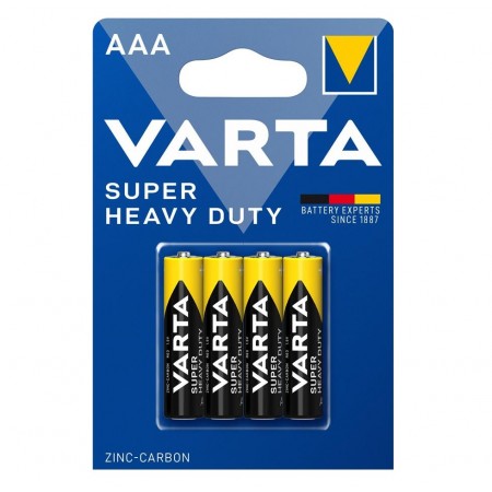 VARTA Батарейка Super Heavy Duty вугільно-цинкова AAA BLI 4 