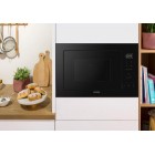 Мікрохвильова піч Gorenje вбудовувана, 25л, електр. управл., 900Вт, гриль, дисплей, чорний