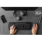 2E Клавіатура мембранна KS120 104key, USB-A, EN/UK/RU, White LED, чорний