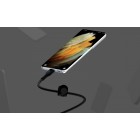 Belkin Кабель USB-С - USB-C плетений, силіконовий, з ремінцем на магніті, 1м, чорний Belkin Кабель USB-С - USB-C плетений, силіконовий, з ремінцем на магніті, 1м, чорний