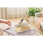 Sencor Праска-парогенератор, 2400Вт, 1500мл, паровий удар -395гр, постійна пара - 130гр, Anti-calc, керам. підошва, біло-золотий