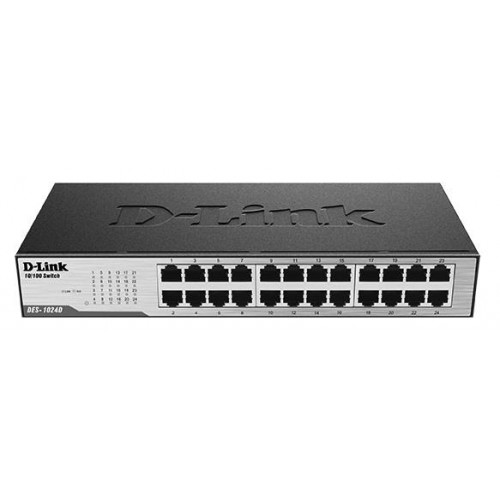 D-Link DES-1024D 24port 10/100BaseTX, Metal Case