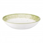 ARDESTO Тарілка супова Siena, 20см, порцеляна, біло-зелений ARDESTO Тарілка супова Siena, 20см, порцеляна, біло-зелений