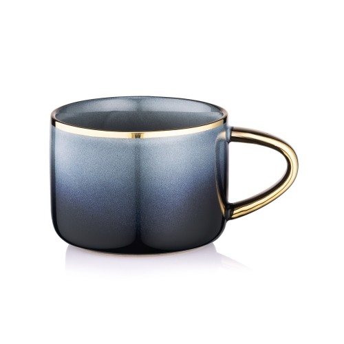 ARDESTO Чашка Andria, 300мл, кераміка, синьо-сірий ARDESTO Чашка Andria, 300мл, кераміка, синьо-сірий