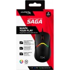 HyperX Миша Pulsefire SAGA, RGB, USB-A, чорний