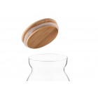 ARDESTO Банка для зберігання Fresh Hourglass 700 мл, скло, бамбук ARDESTO Банка для зберігання Fresh Hourglass 700 мл, скло, бамбук