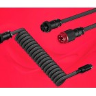 HyperX Кабель USB-A - USB-C спіральний, 1.37м Red/Black HyperX Кабель USB-A - USB-C спіральний, 1.37м Red/Black