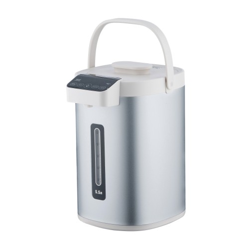 ARDESTO Термопот 5.5л, дісплей, нержавіюча сталь+пластик, сіро-білий