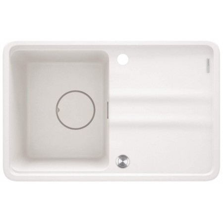 Deante Мийка кухонна Momi, граніт, прямокут., з крилом, 670х