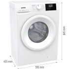 Gorenje Пральна машина фронтальна, 7кг, 1200, A+, 43.5см, дисплей, пар, інвертор, білий