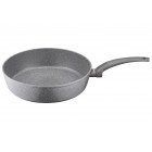 ARDESTO Сковорідка Gemini Gourmet з кришкою 28 см, сірий мармур, алюміній