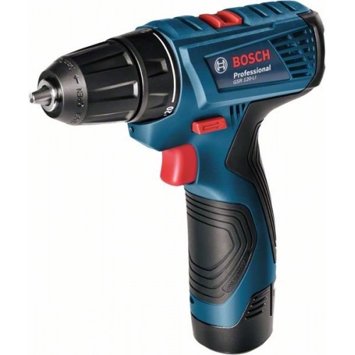Bosch Шуруповерт-дриль GSB 120-Li, 12V, 2*2 Ач*2 Ач, 14/30 Нм, 400/1500 об/хв, 0.89 кг, кейс, ЗУ
