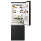 Haier Холодильник багатодверний, 200.6x70х67.5, холод.відд.-343л, мороз.відд.-140л, 3дв., А++, NF, інв., дисплей, зона нульова, чорний