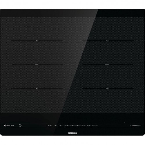 Варильна поверхня Gorenje індукційна, 60см, SliderTouch, IQ, поєднання конфорок, чорний