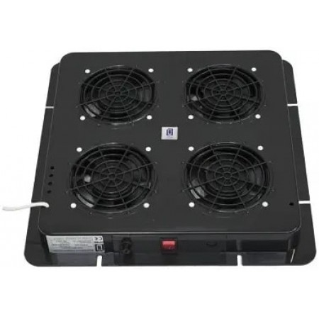 MIRSAN Блок вентиляторів 4 вентилятори, 230В, 30Вт, чорний