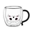 ARDESTO Набір чашок з ручками Animals з подвійними стінками, 250 мл, 2 од., боросилікатне скло ARDESTO Набір чашок з ручками Animals з подвійними стінками, 250 мл, 2 од., боросилікатне скло