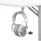 Стіл комп'ютерний 2E GAMING OTOROSHI, 120х60x75см, біло-сірий