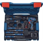 Bosch Шурупокрут-дриль акумуляторний GSB 12В 2х2А·год 30Нм 400·1300об·хв 0.89кг GAL 12V-20 + набір ручного інструменту Bosch Шурупокрут-дриль акумуляторний GSB 12В 2х2А·год 30Нм 400·1300об·хв 0.89кг GAL 12V-20 + набір ручного інструменту