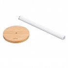 ARDESTO Тримач для паперових рушників Midori 15х34см, метал, бамбук, білий ARDESTO Тримач для паперових рушників Midori 15х34см, метал, бамбук, білий