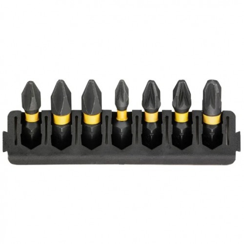 Біти DeWalt FlexTorq 25 мм Рh1 Рh2 Pz1 Pz2 Pz3 набір 7шт