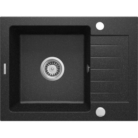 Deante Мийка кухонна Zorba, граніт, прямокутник, з крилом, 5