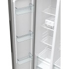 Gorenje Холодильник SBS 179х67х92см, 2 двері, 356( 191)л, А++, NF+, Інв. , зона св-ті, зовн. диспл, матовий сірий