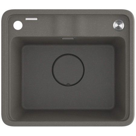 Deante Мийка кухонна Momi, граніт, квадрат, без крила, 500х4