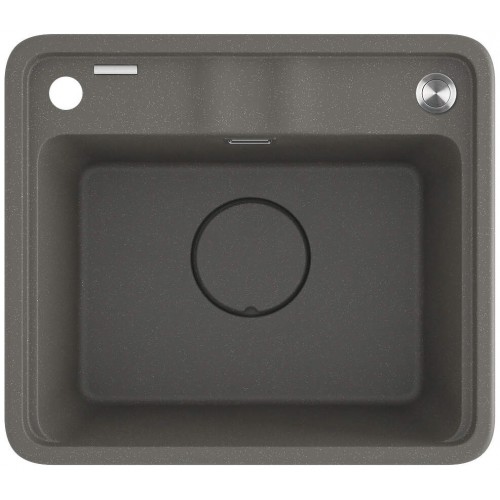 Deante Мийка кухонна Momi, граніт, квадрат, без крила, 500х440х230мм, чаша - 1, врізна, антрацит Deante Мийка кухонна Momi, граніт, квадрат, без крила, 500х440х230мм, чаша - 1, врізна, антрацит