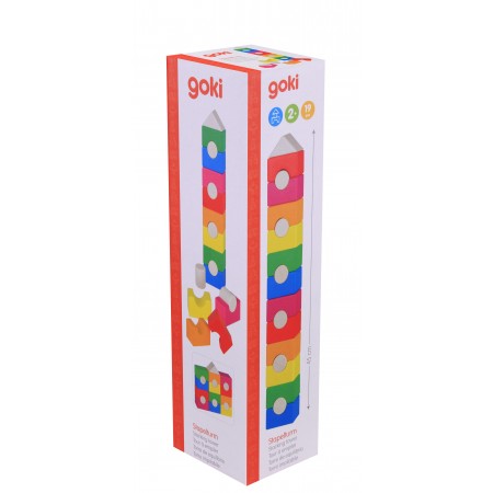 goki Конструктор дерев'яний Райдужна вежа