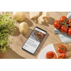 Gorenje Духова шафа електрична, 77л, A+, TouchFree, пара, дисплей, Wi-Fi керування, піроліз, готув. на різн рівнях, нерж