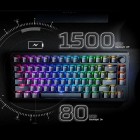 HyperX Клавіатура механічна Alloy Rise 75key, Red, USB-A/WL/BT, EN/UA, RGB, чорний