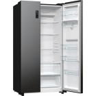 Gorenje Холодильник SBS, 179х67х92см, 2 двері, 353(191)л, А++, NF+, Інв., Зона св-ті, диспенсер, генератор льоду, Зовн. Диспл, чорний