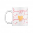 Чашка Ardesto Hello, 330мл, кераміка, біло-рожевий Чашка Ardesto Hello, 330мл, кераміка, біло-рожевий