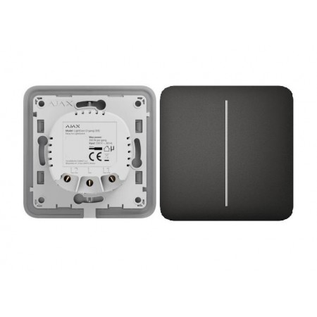 Ajax Вимикач двоклавішний LightSwitch чорний