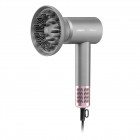 ARDESTO Фен Pink Touch, 1600Вт, 2 швидкості, 3темп.режими, іонізація, дифузор, магнітні насадки, сірий+рожевий