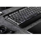 2E Клавіатура мембранна KS120 104key, USB-A, EN/UK/RU, White LED, чорний