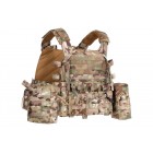 2E Tactical Плитоноска, Тип 1, з кишенями для бічного захисту і підсумками, Молле, камуфляж