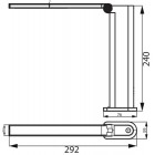Philips Лампа настільна з акумулятором Amber 5Вт 4000K 1800мАг USB-A білий