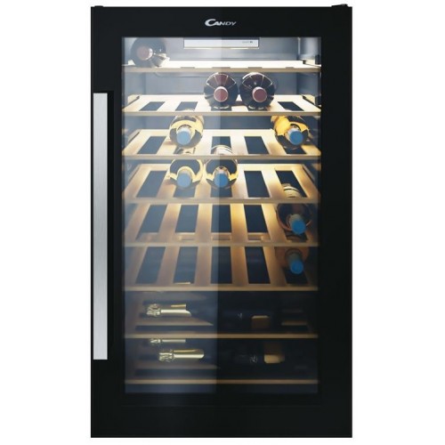 Candy Холодильник для вина, 84.5x49х55, холод.відд.-118л, зон - 1, бут-41, ST, дисплей, чорний